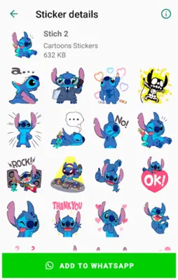 New Funny Cartoons Stickers packs for WhatsApp WA android App screenshot 3