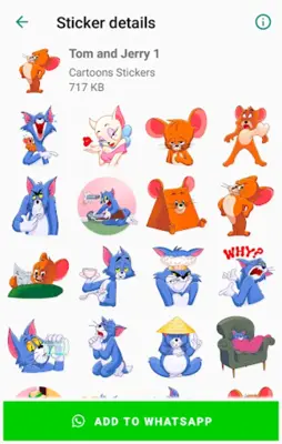 New Funny Cartoons Stickers packs for WhatsApp WA android App screenshot 6